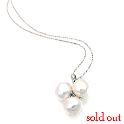 淡水パールのボリュームペンダント