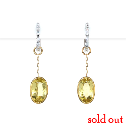 イエローベリルのキラキラチャーム