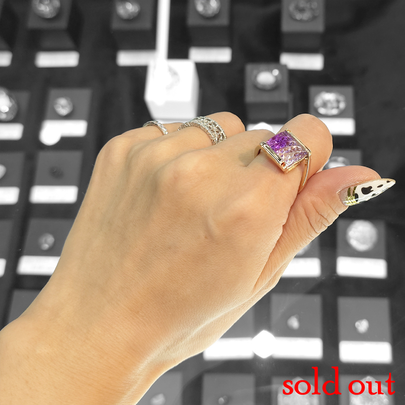 バイカラー甲州貴石切子のシンプルリング – 柳澤商会 ジュエリーカタログ