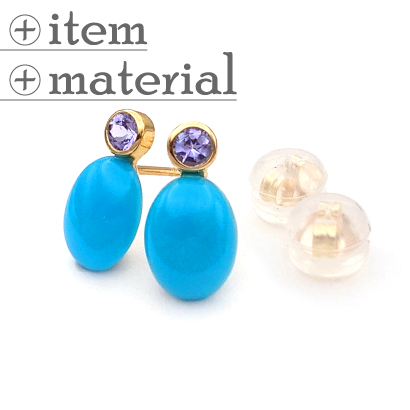 12月誕生石コンビのプチっとピアス