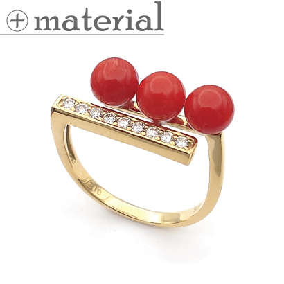 珊瑚のカジュアルフォークリング